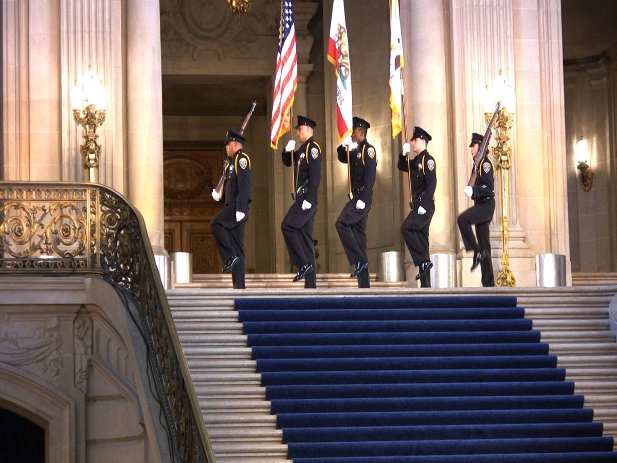 Flag Ceremony during Inauguration Ceremony